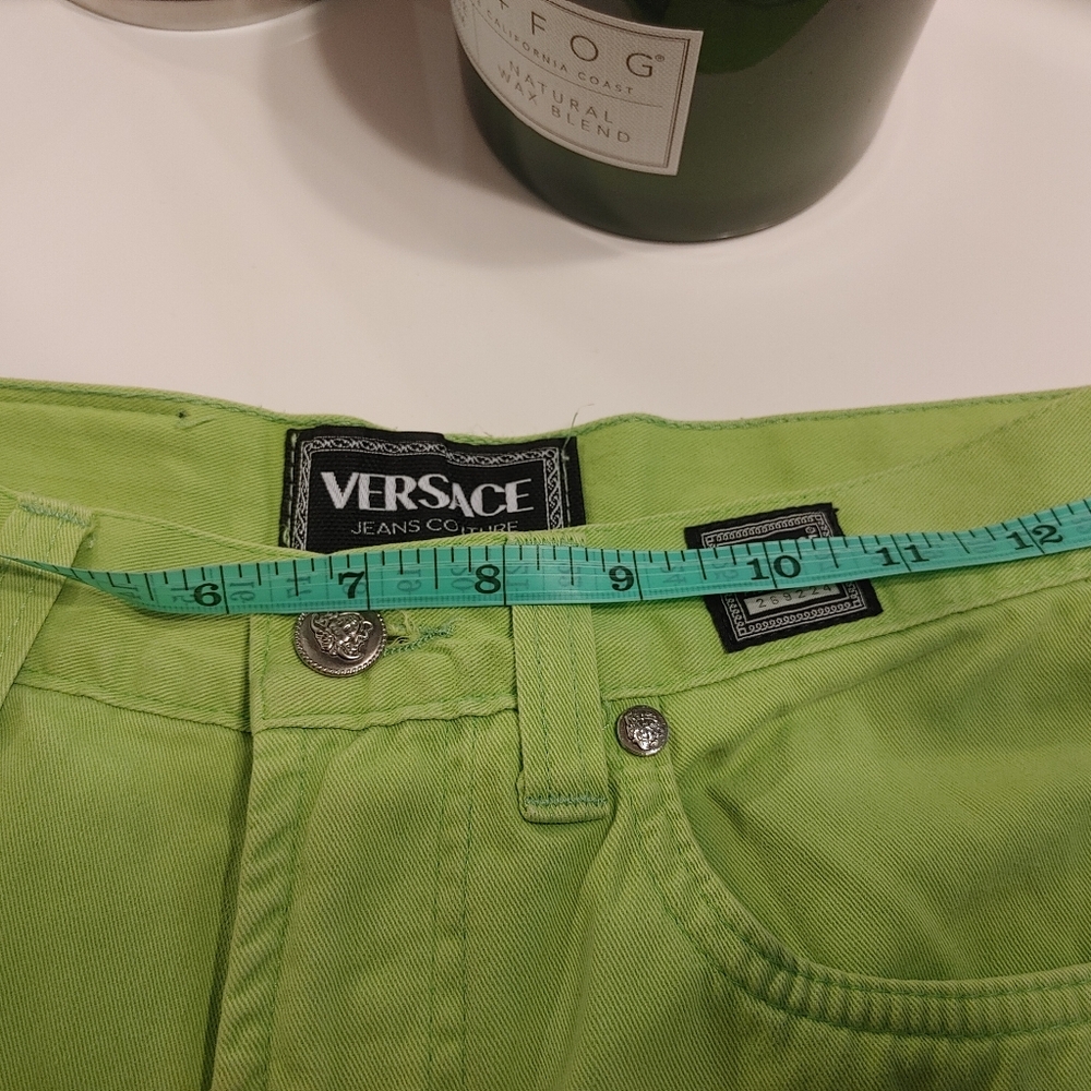 Versace Vibrant Lime Trousers - Picture 12 of 13